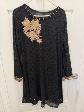 2 piece embellished lace outfit